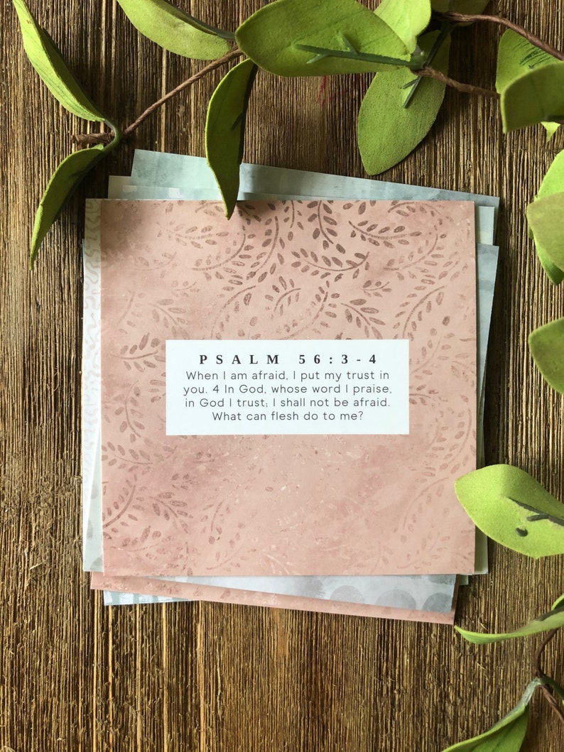 Trusting Scripture Cards Truth Squares Hope Hope - Etsy