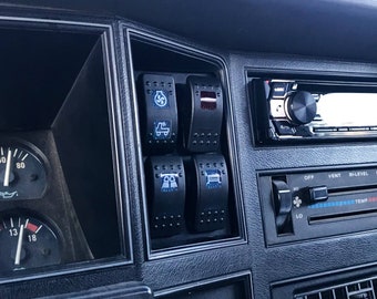 Jeep Cherokee Xj / Mj 84-96 Switch Panel - Clock Panel Replacement Fits 4x Carling Switches