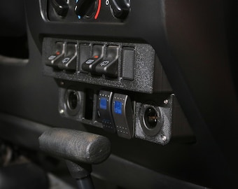 Jeep Wrangler TJ - LJ Stepped Switch Panel Fits 6 OEM & 4 Carling Switches / Jeep Wrangler Accessories
