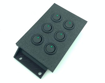 Jeep Cherokee XJ/MJ Switch Panel – 6 Toggle (0.75"), Clock Replacement (84-96)