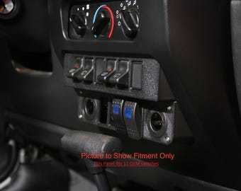 Jeep Wrangler TJ / LJ Stepped Switch Panel - 11 OEM Switch Capacity
