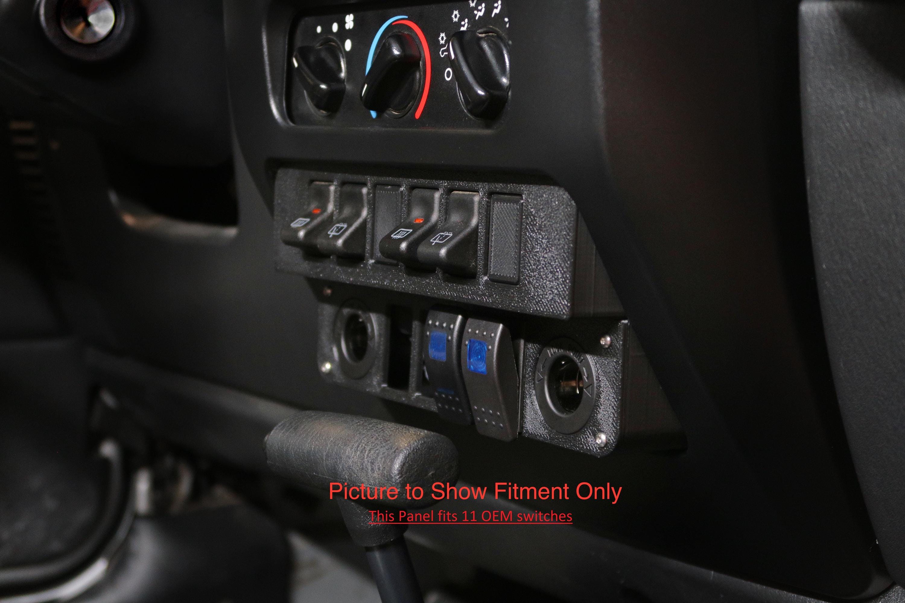 Jeep Wrangler TJ / LJ Stepped Switch Panel - 11 OEM Switch