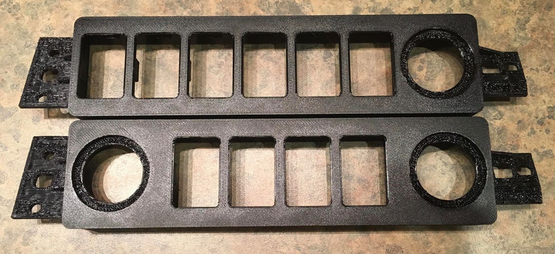 9701 Jeep Cherokee XJ Switch Panel Fits 4 OEM Switches Etsy