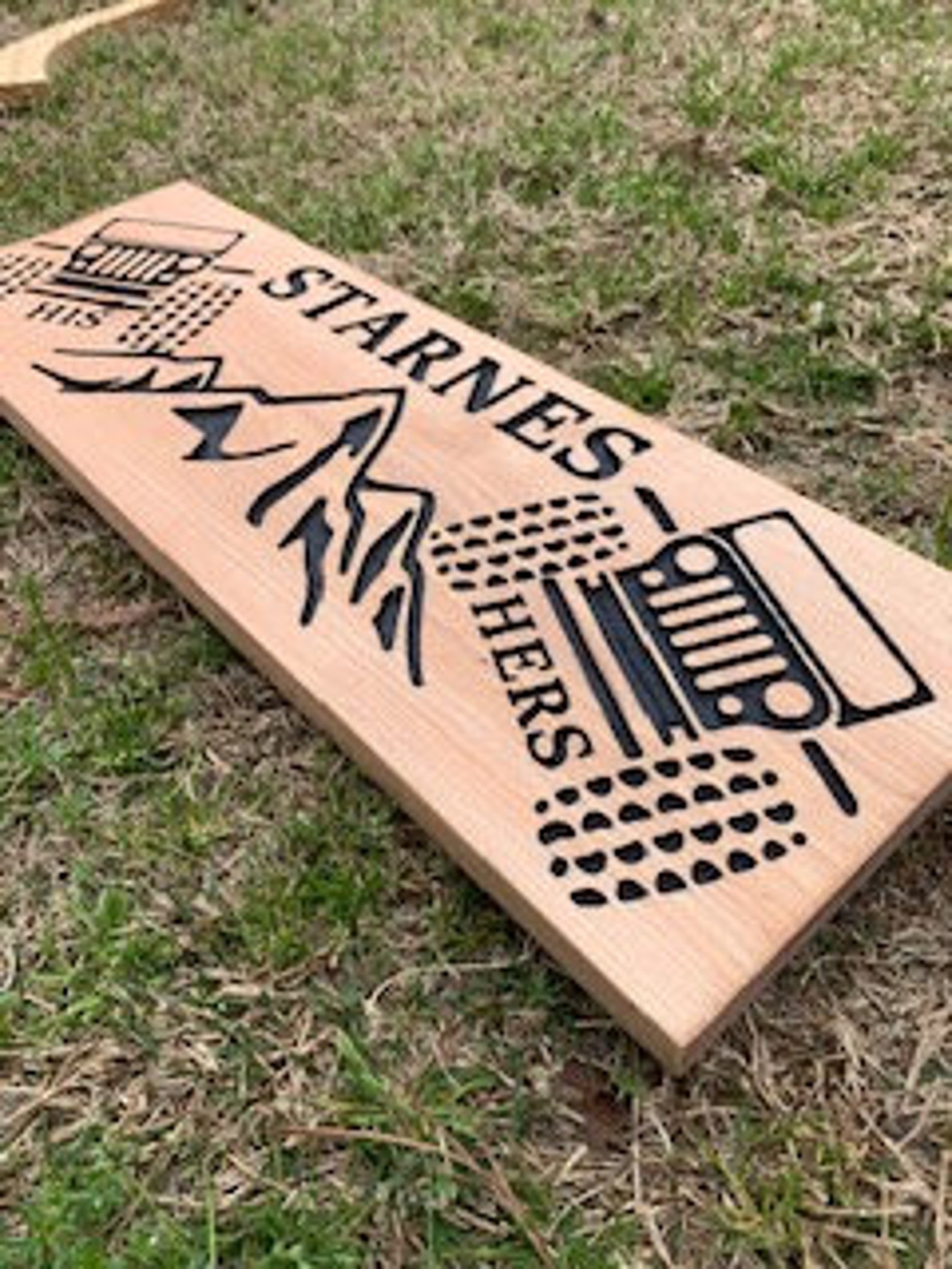 Jeep Wrangler seine und ihre Zeichen / Namensschild | Etsy