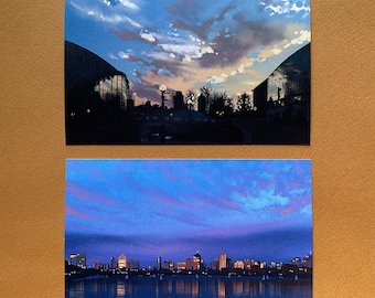 MIT Artwork 4x6 Prints and Bookmarks - Original Digital Illustrations of the Massachusetts Institute of Technology