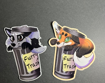 Furry Trash Sticker Set