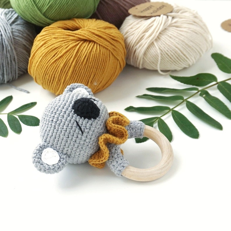CROCHET PATTERN rattle Koala crochet PDF amigurumi rattle Etsy