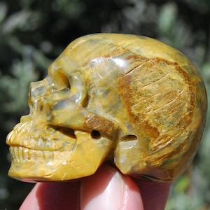 2in Nellite Pietersite Carved Crystal Skull