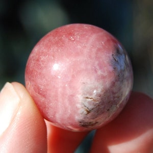 25mm 27g Rhodochrosite Crystal Sphere, Argentina