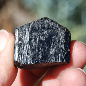 Pointes de cristal de tourmaline noire terminées Medium