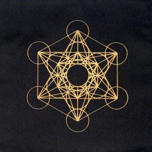 SALE was 12 | Crystal Grid METATRON&#39;S CUBE Altar Cloth