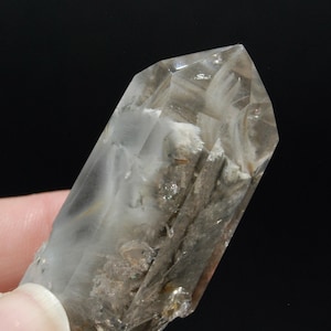 RARE Blue Amphibole Quartz Crystal Freeform, Polished Blue Angel Phantom Quartz, Brazil b9