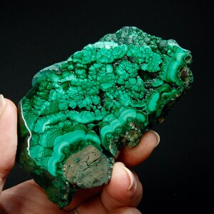 3.5in 120g Natural AAA Malachite Crystal Slab, Natural Malachite Gemstone, Congo m1