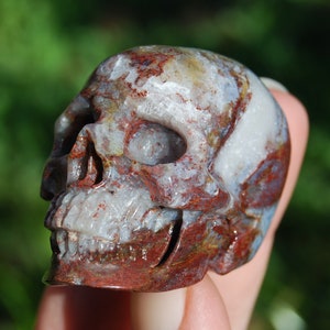 2in Red Pietersite Carved Crystal Skull