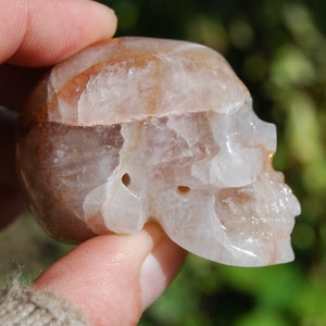 2in Hematoid Fire Quartz Crystal Skull