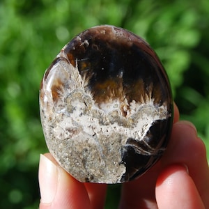 1.75in 68g RARE Purple Plume Agate Crystal Freeform, Scenic Violet Flame Agate, Indonesia