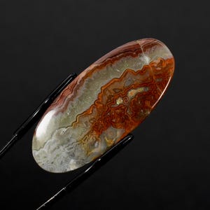DISCOUNTED 47mm Red Crazy Lace Agate Oval Cabochon g34