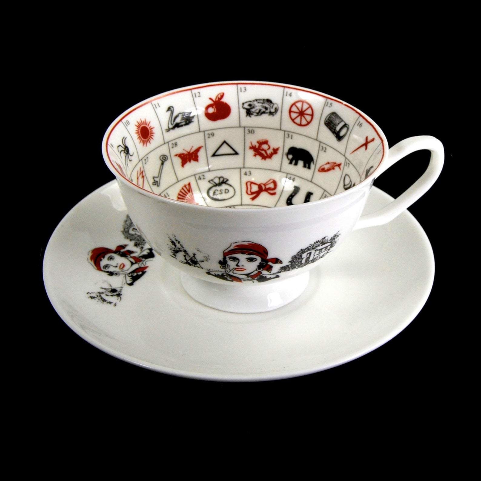 Antique Old Romany Cup of Fortune Telling Teacup Etsy