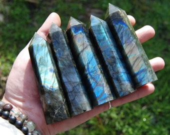 ONE Flashy Labradorite Crystal Tower