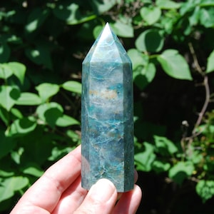 4.6in 212g Chrysocolla Crystal Tower