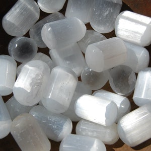 Selenite Crystal Tumbled Stones, Brazil
