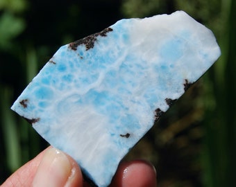 2.5in 53g Larimar Crystal Slab, Dominican Republic