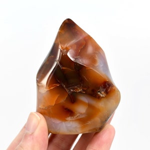 3in 207g Carnelian Crystal Flame, Carnelian Agate Torch Tower, Madagascar