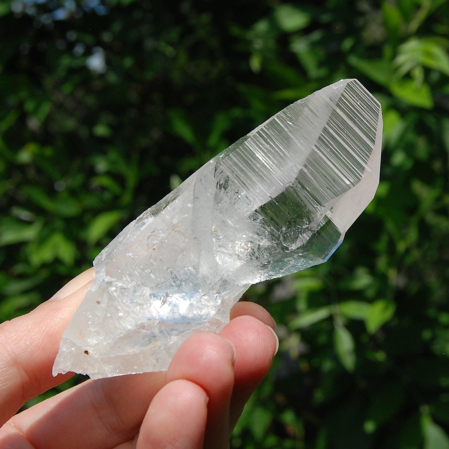 3.6 インチ 94 グラム 陰陽レムリアン シード クォーツ クリスタル