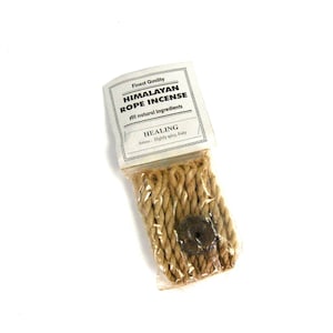 HEALING Himalayan Rope Incense, All Natural 20 Ropes Bundle with Burner