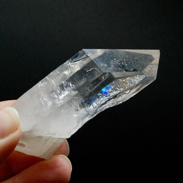 3.3in 118g Cosmic Lemurian Silver Quartz Crystal Master Starbrary, Record Keepers Optical Corinto Quartz, Brazil