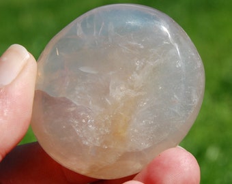 2個入り 83g ブルーローズクォーツ クリスタルパームストーン