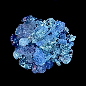 UV Reactive Petroleum Quartz Crystal Points, Fluorescent Pakimer Diamonds