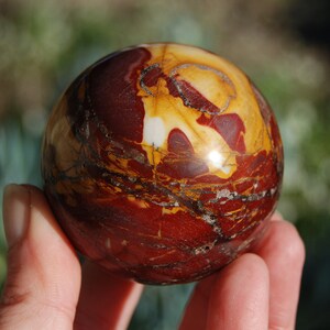 2.25in 286g Red Mookaite Jasper Crystal Sphere