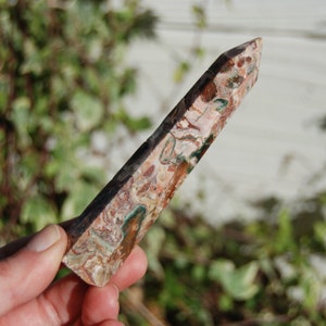 3.75in Pink Leopard Skin Jasper Crystal Tower