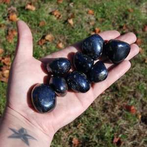 Piedras caídas de cristal de Covellite RARE, Covelite azul de alta calidad AAA, Perú