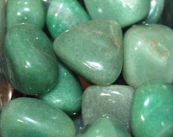 Green Aventurine Tumbled Stones - Good Luck & Prosperity