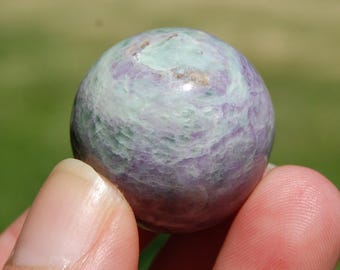 1in Bolivianite Crystal Sphere, Peru i44