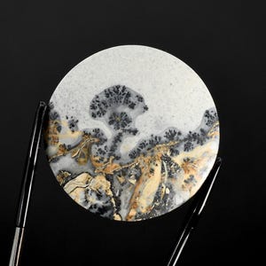 32mm Maligano Jasper Round Cabochon, Indonesia h29