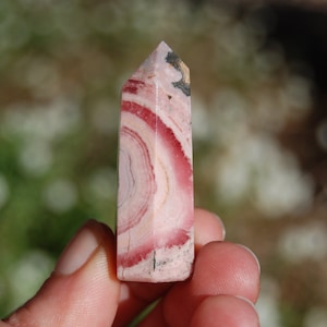 2in 33g Genuine Rhodochrosite Crystal Tower, Rhodochrosite Gemstone, Argentina
