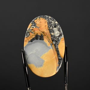 Cabochon ovale en jaspe maligano 37 mm, cabine double face, Indonésie g30