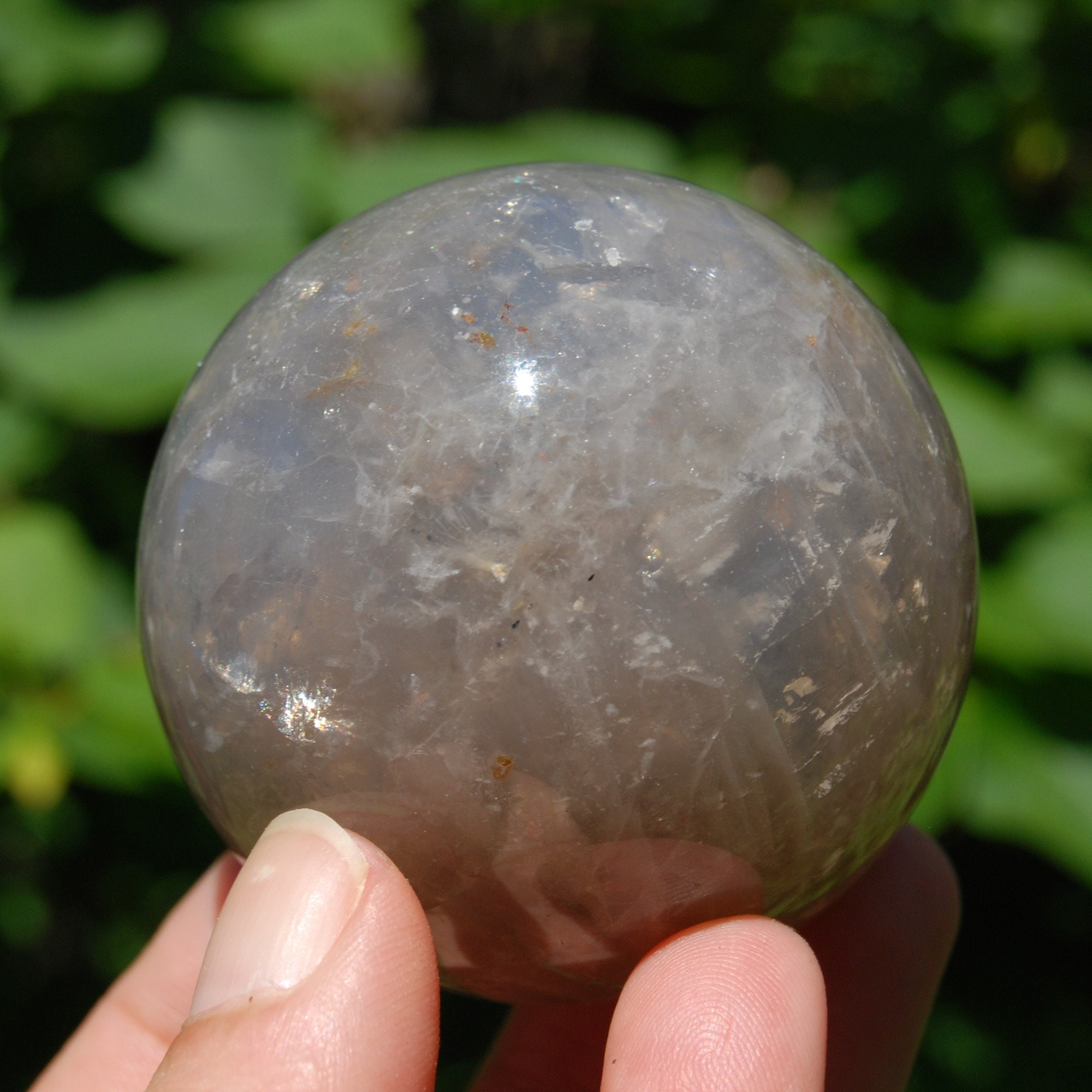 2.25インチ 253g ブルーローズクォーツ×ゴールデンヒーラークリスタル