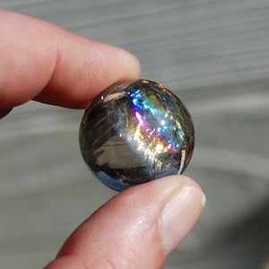 ONE Rainbow Smoky Quartz Crystal Sphere 22mm to 24mm
