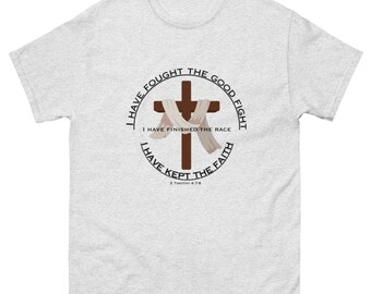 Inspirerend christelijk T-shirt: T-shirt met 'I Have Kept the Faith'-afbeelding