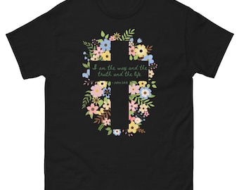 I Am The Way T-shirt: T-shirt met christelijke bijbeltekst