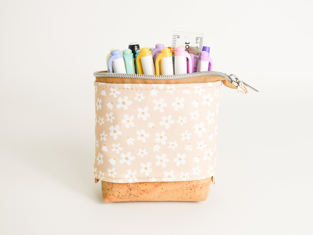 Pencil Case Standing Bag Pencil Holder Slide Down Pencil Etsy