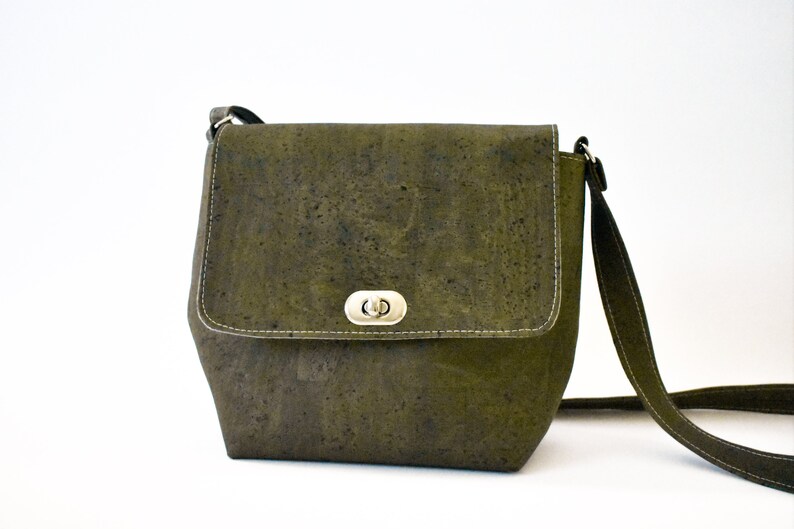 vegan cork purse