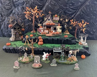 Styrofoam Display Platform for Halloween Village (Lemax Spooky Town, Department 56, Pumpkin, Witches)