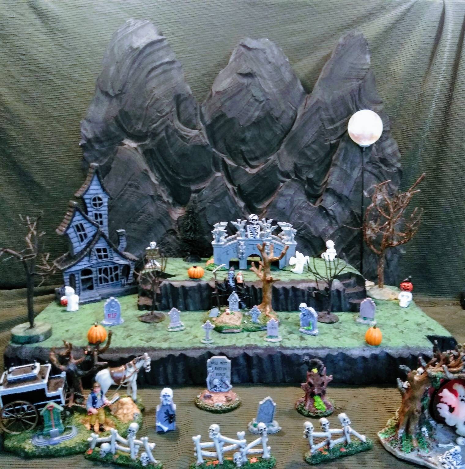 Halloween Village Display Platform for Lemax Spooky Town Etsy