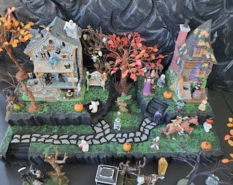 Styrofoam Display Platform for Halloween Village (Lemax Spooky Town, Department 56, Pumpkin, Witches)