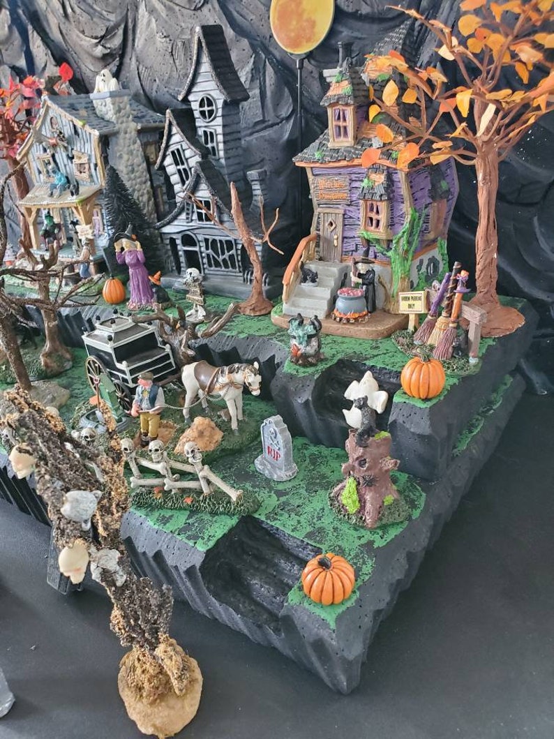 Styrofoam Display Platform for Halloween Village lemax Spooky Etsy